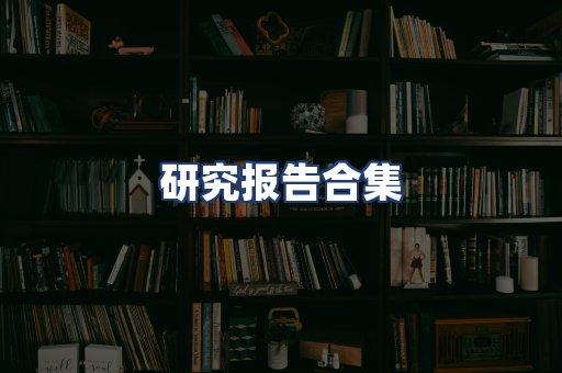研究报告合集